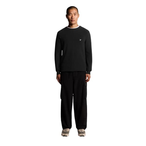 Lyle & Scott Herrtröja med ribbad raglan