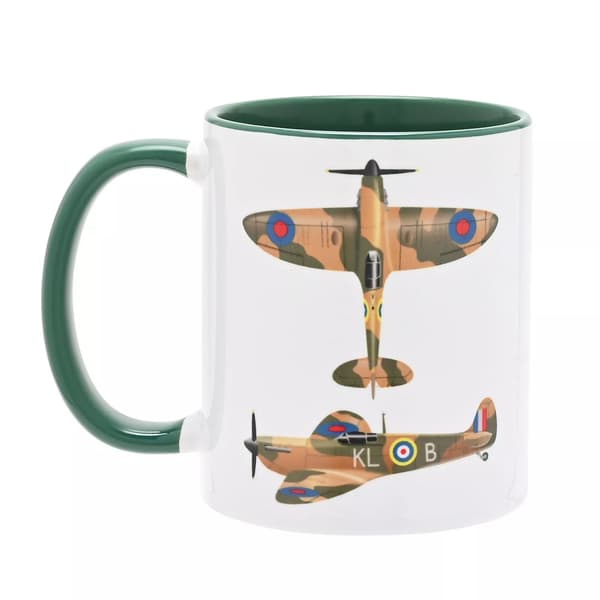 Harvey Makin RAF Spitfire Tryckt 325 ml Mugg
