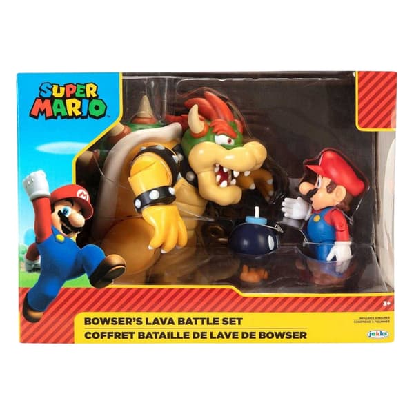 Super Mario Lava Battle Actionfigurset