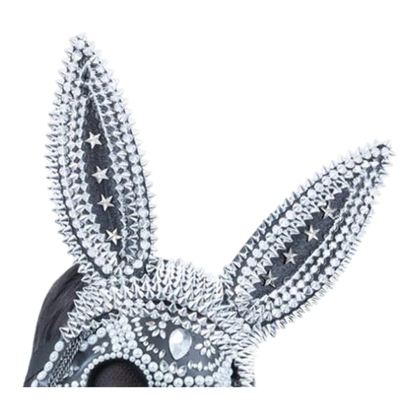 Fever Skeleton Bunny Jewelled Mask