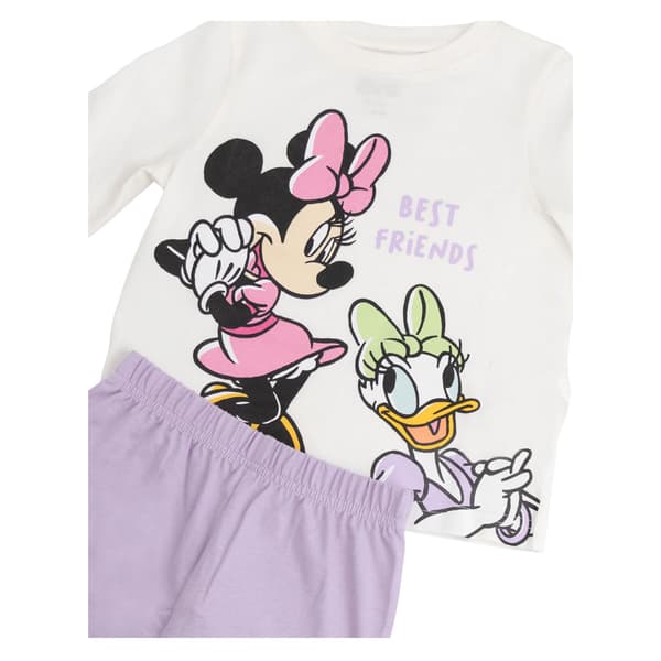Disney Flickor Minnie Mouse Kortärmad Lång Pyjamas Set (2-pack)