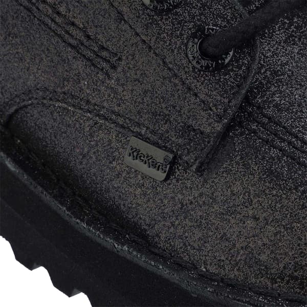 Kickers Womens/Ladies Hi Stack Glitter Leather Boots