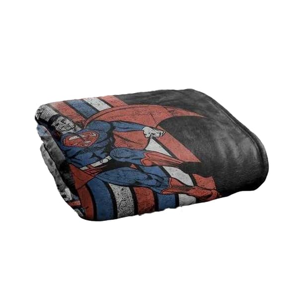 Superman Retro Stripe Blanket
