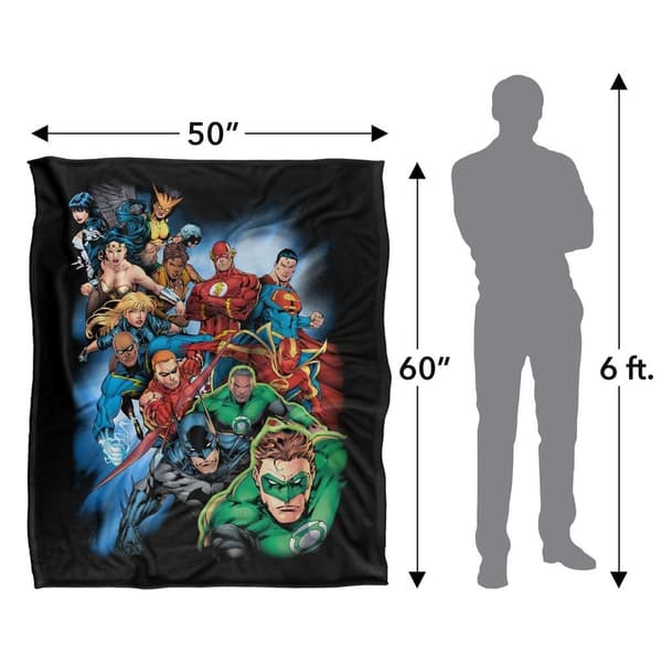 JLA Heroes Lightweight Soft Touch Blanket