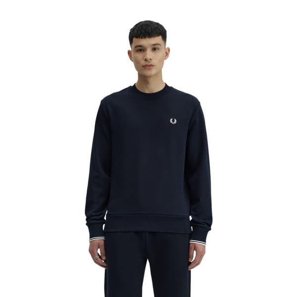 Fred Perry Mens Embroidered Logo Sweatshirt