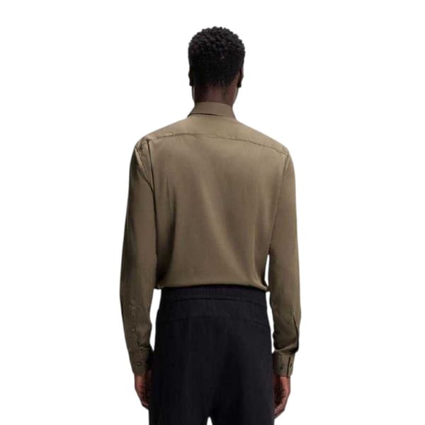 Hugo Boss Herr Solid Slim Långärmad Skjorta