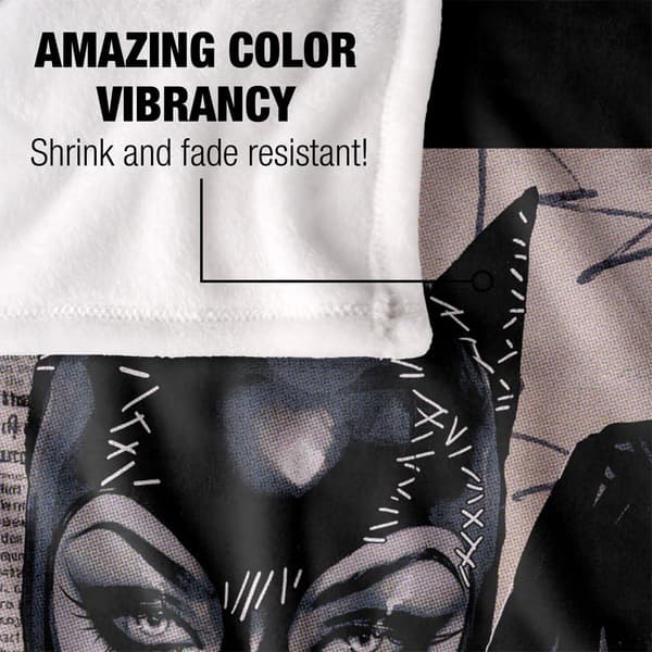 Batman Catwoman Comic Cover Soft Touch Blanket