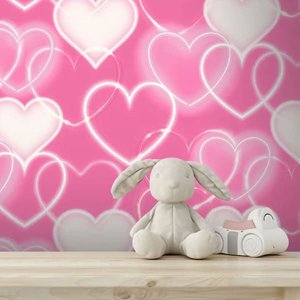 Arthouse Neon Heart Tapet
