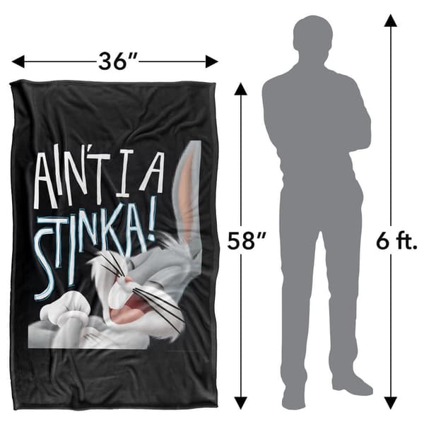 Looney Tunes Bugs Bunny Aint I A Stinker Soft Touch Blanket