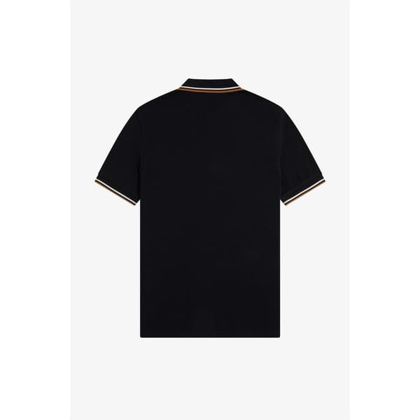 Fred Perry Pikétröja med dubbla ränder för män