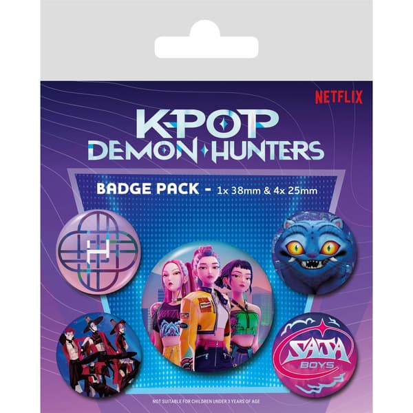K-Pop Demon Hunters-märke (5-pack)