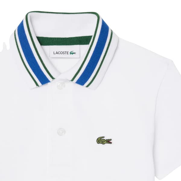 Lacoste Barn/Kids Logotyp Krage Pikétröja