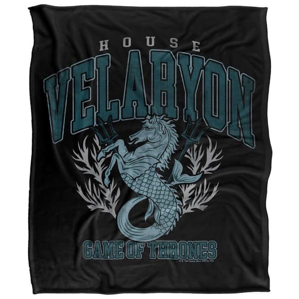 Game Of Thrones House Velaryon Varsity Soft Touch Blanket