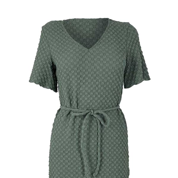 Vero Moda Dam Bubbel V-ringad Midiklänning