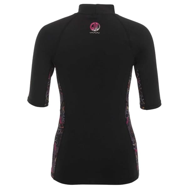 Gul Dam Blommig Rash Guard
