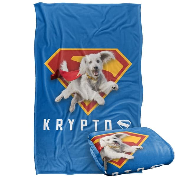 Superman Krypto The Super Dog Shield Blanket