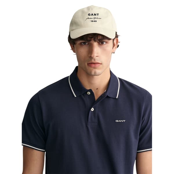 Gant Pikétröja med broderad logotyp för män