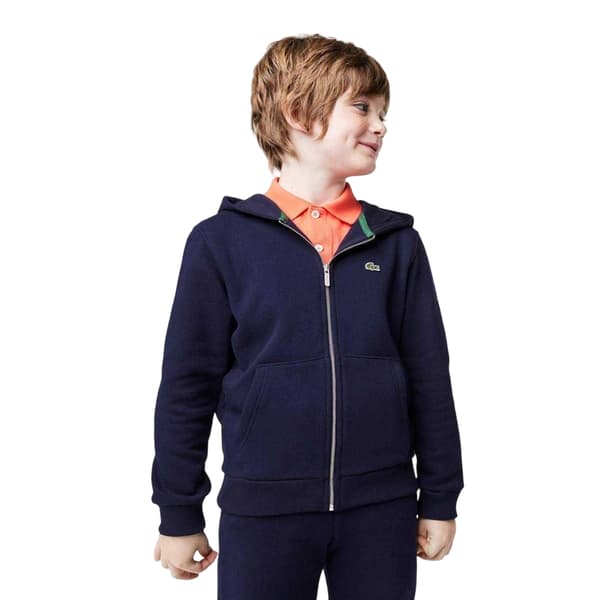 Lacoste Pojkar Basic Huvtröja med Hel Dragkedja