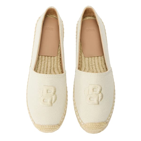 Boss Espadrillos i platt läder för damer