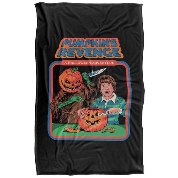 Steven Rhodes Pumpkins Revenge Soft Touch Blanket