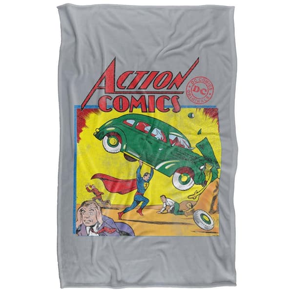 Superman Action Comics Soft Touch Blanket