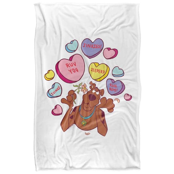 Scooby Doo Candy Soft Touch Valentine`s Day Blanket