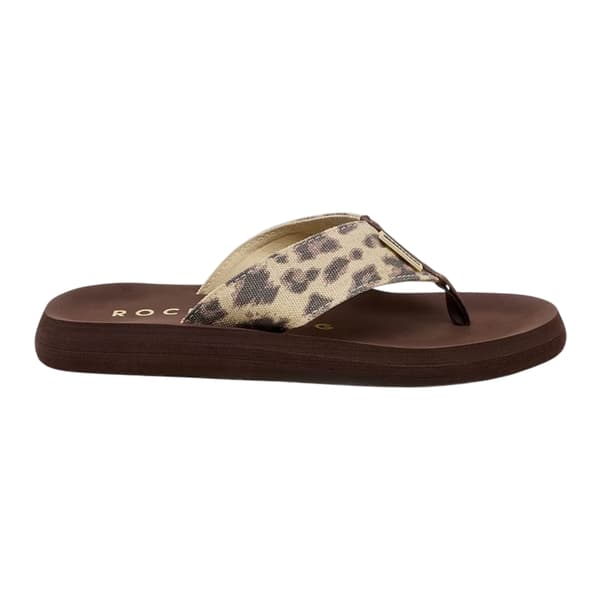 Rocket Dog Dam/Dam Adios Leopardmönstrade Flip-Flops
