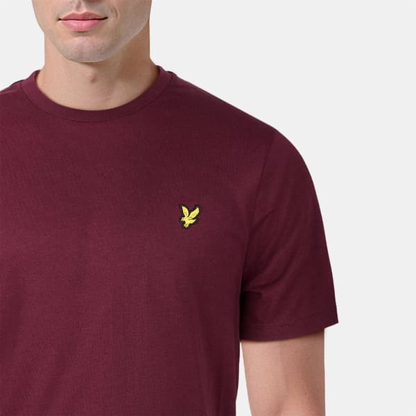 Lyle & Scott Herr T-shirt i bomull med logotyp