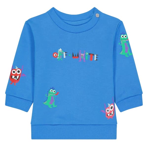 Off White Baby Cotton Blend Regular Sweater Top