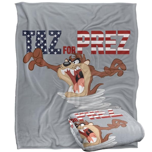 Looney Tunes Taz For Prez Blanket