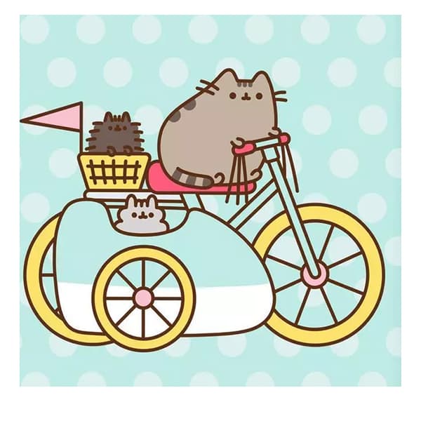 Pusheen Good Vibes Påslakanset i Bomull