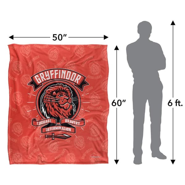 Harry Potter Courage, Bravery, Determination Gryffindor Blanket