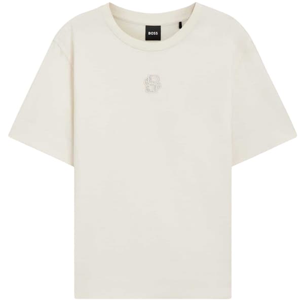 Boss Dam/Dam Rhinestone Logotyp T-shirt