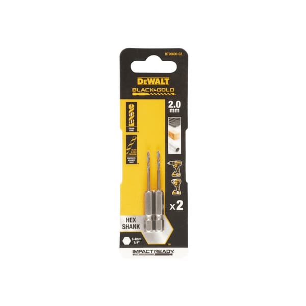 Dewalt Power Tools Black&gold Hex Hss-g Drill Bits