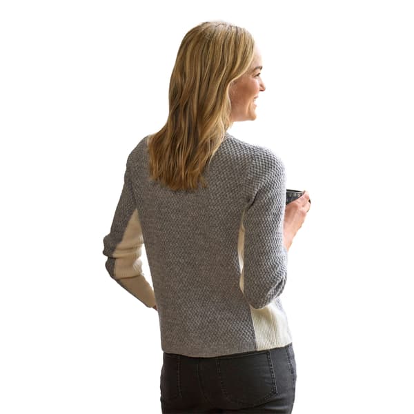 WoolOvers Kvinder/damer med struktureret pullover med farveblok