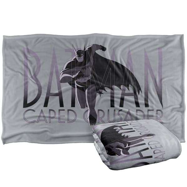 Batman Caped Crusader Running Soft Touch Blanket