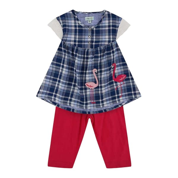 Lilly & Sid Flickor Flamingo Kortärmad T-shirt Set