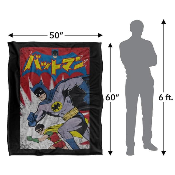 Batman & Robin Running Soft Touch Blanket
