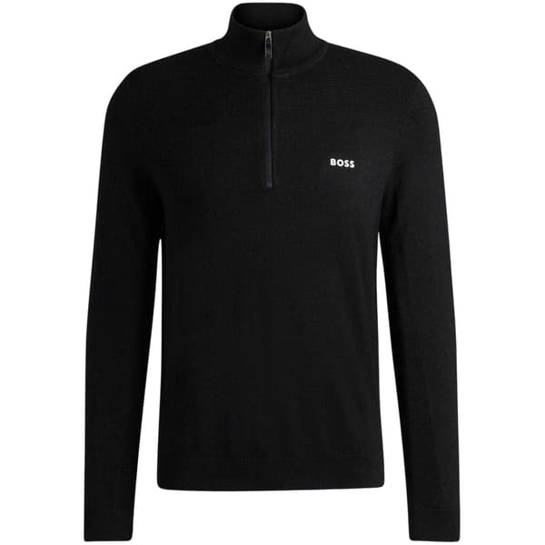 Boss Mens Zip Neck Regular Pullover
