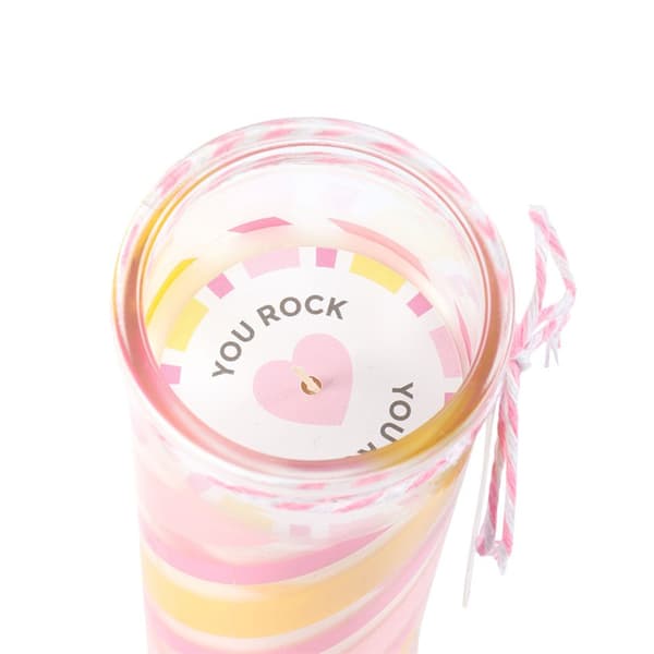 Something Different Cotton Candy Candy Stripe Tube Candle