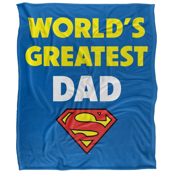 Superman World´s Greatest Dad Blanket