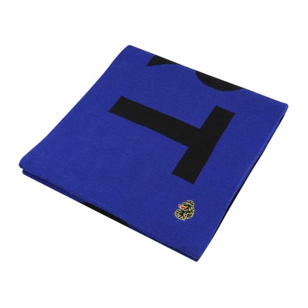 Luke Lettering Wool Knitted Scarf