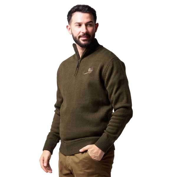 Jack Pyke Mens Pheasant Zip Neck Sweatshirt