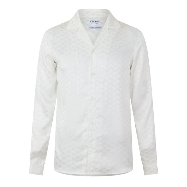 Belier Mens Patterned Long-Sleeved Shirt