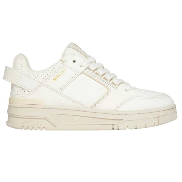 Mallet Womens/Ladies Compton Leather Low Cut Chunky Flat Trainers