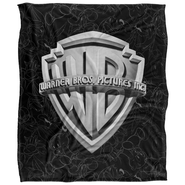 Looney Tunes Warner Bros Logo Blanket