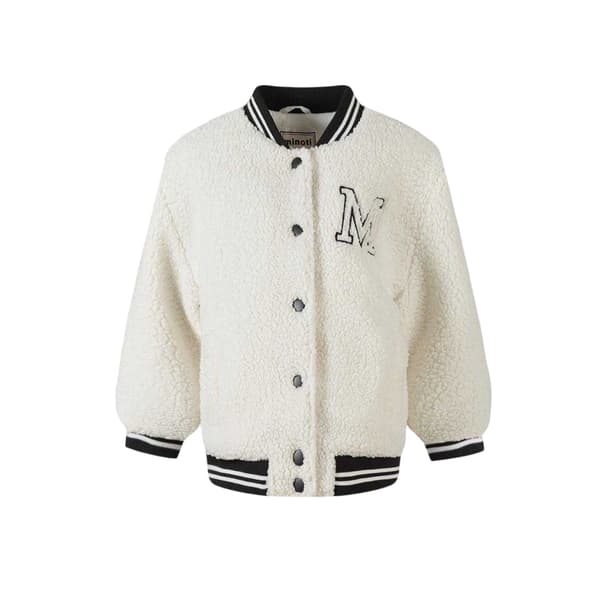Minoti Girls Embroidered Borg Jacket