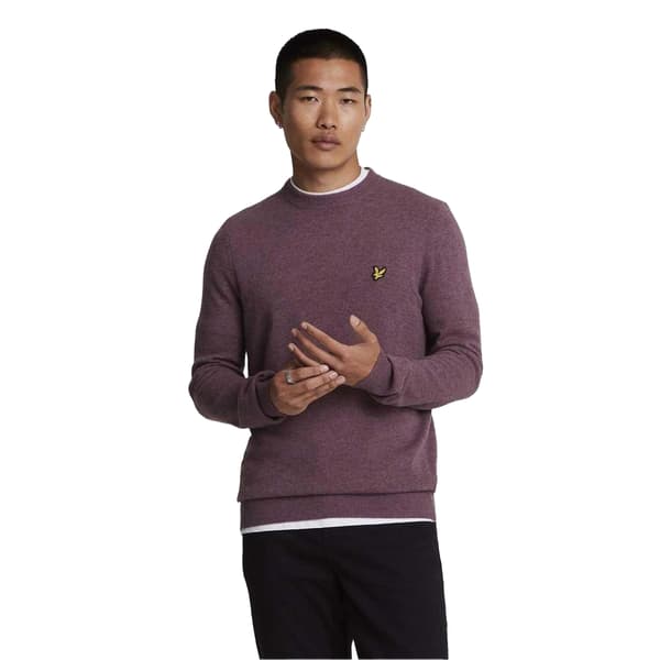 Lyle & Scott Herrtröja i lammull med rund hals
