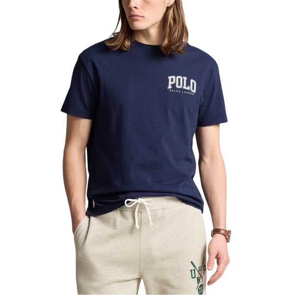 Ralph Lauren Herr T-shirt med logotyp, normal passform
