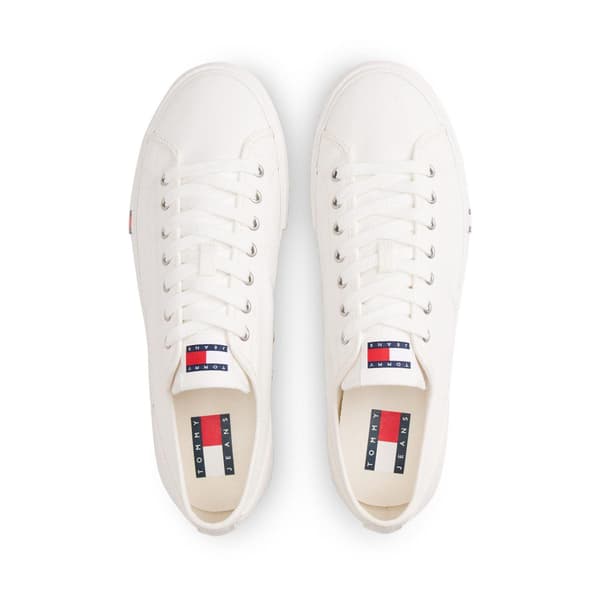 Tommy Jeans Mens Canvas Flat Trainers
